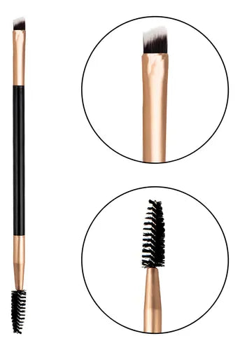 Brocha doble para cejas