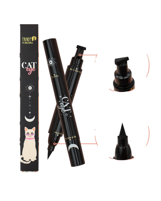 Delineador doble grueso cat trendy