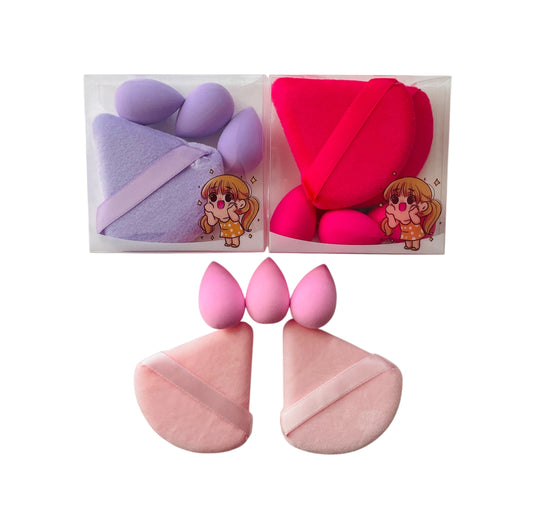 Kit _ 5 de borla y beauty blender