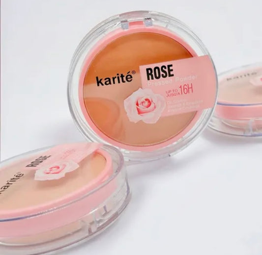 Polvo compacto rose karité