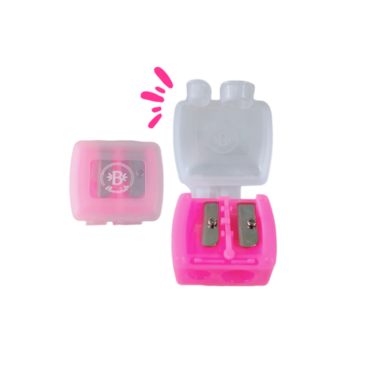 Sacapunta doble cosmético bloomshell