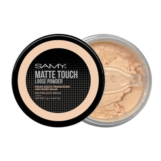 Polvo suelto translucido matte touch samy 8 gr